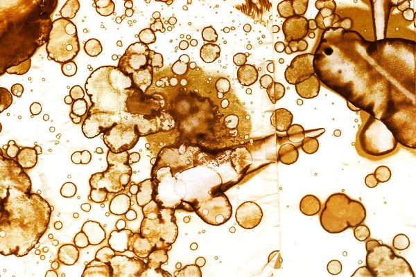 Coffee stain texture. Abstract spots. Psychological pictures. Abstract bubbles.