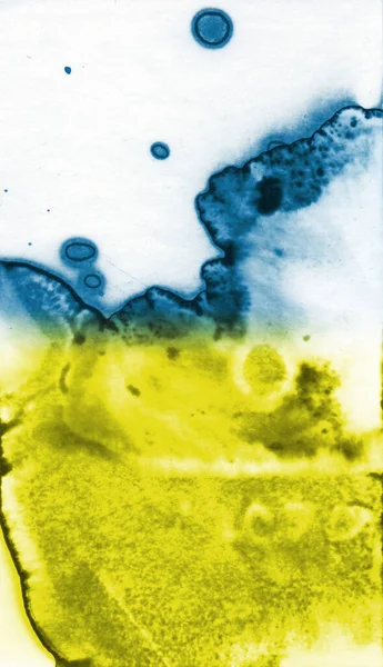 Textura Azul Amarela Abstração Manchas Fumo Bolhas Fundo Moda — Fotografia de Stock