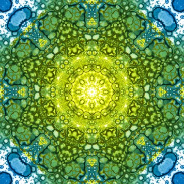 Kusursuz desen. Ukrayna deseni. Mavi sarı.