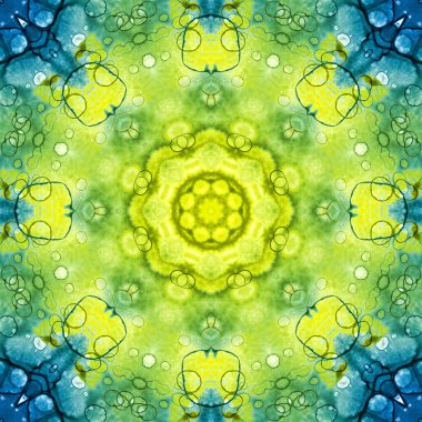 Kusursuz desen. Ukrayna deseni. Mavi sarı.