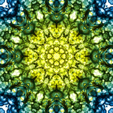 Kusursuz desen. Ukrayna deseni. Mavi sarı.