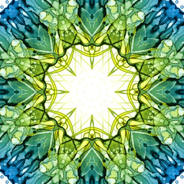 Kusursuz desen. Ukrayna deseni. Mavi sarı.