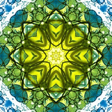 Kusursuz desen. Ukrayna deseni. Mavi sarı.