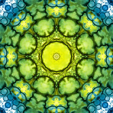 Kusursuz desen. Ukrayna deseni. Mavi sarı.