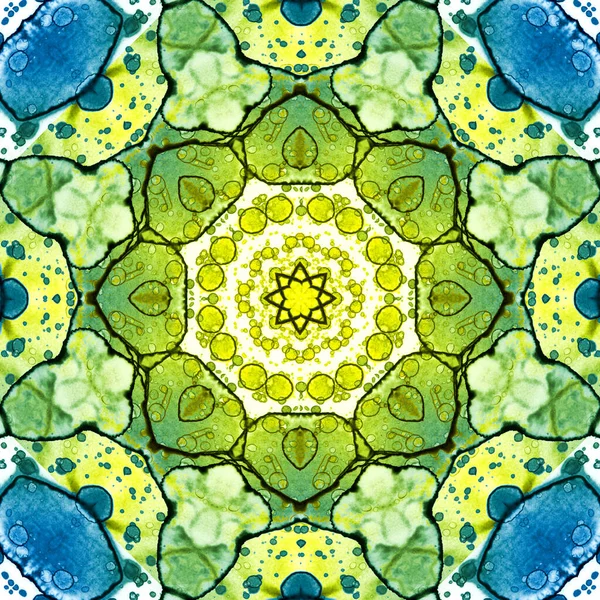 Seamless Pattern Ukrainian Pattern Blue Yellow — Stock Photo, Image