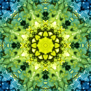 Kusursuz desen. Ukrayna deseni. Mavi sarı.