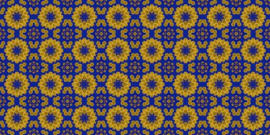 Kusursuz desen. Ukrayna deseni. Mavi sarı