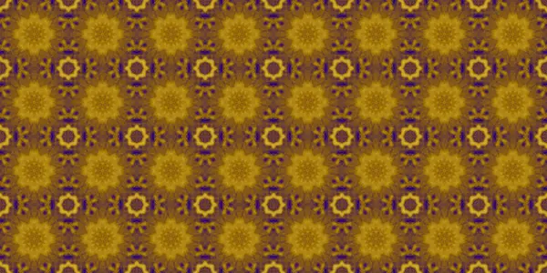 Seamless Pattern Ukrainian Pattern Blue Yellow — Stockfoto