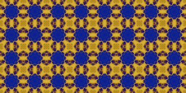 Kusursuz desen. Ukrayna deseni. Mavi sarı