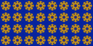 Kusursuz desen. Ukrayna deseni. Mavi sarı