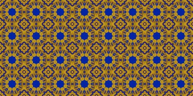 Kusursuz desen. Ukrayna deseni. Mavi sarı