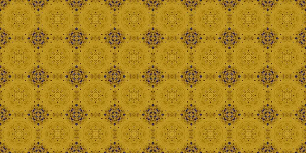 Seamless Pattern Ukrainian Pattern Blue Yellow — Stock Photo, Image