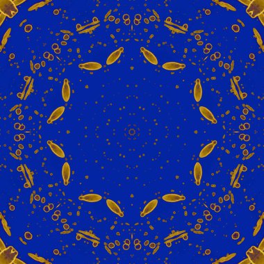 Kusursuz desen. Ukrayna deseni. Mavi sarı.