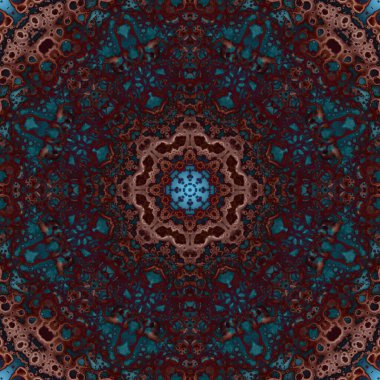 Kusursuz geometrik çiçek deseni. Uzay dokusu. Kaleydoskop