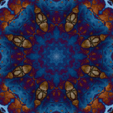 Kusursuz geometrik çiçek deseni. Uzay dokusu. Kaleydoskop