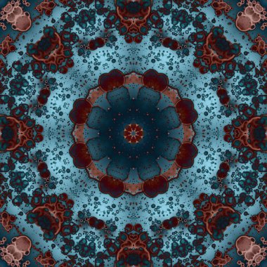 Kusursuz geometrik çiçek deseni. Uzay dokusu. Kaleydoskop