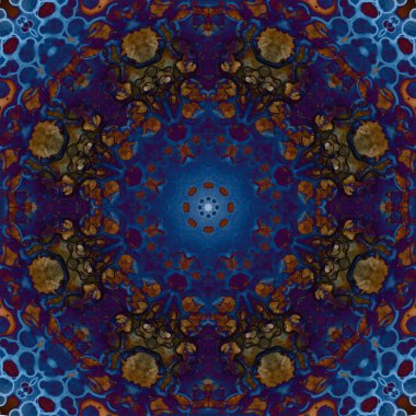 Kusursuz geometrik çiçek deseni. Uzay dokusu. Kaleydoskop