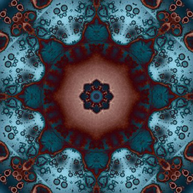 Kusursuz geometrik çiçek deseni. Uzay dokusu. Kaleydoskop