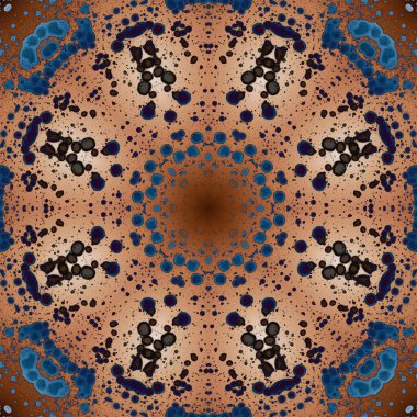 Kusursuz geometrik çiçek deseni. Uzay dokusu. Kaleydoskop