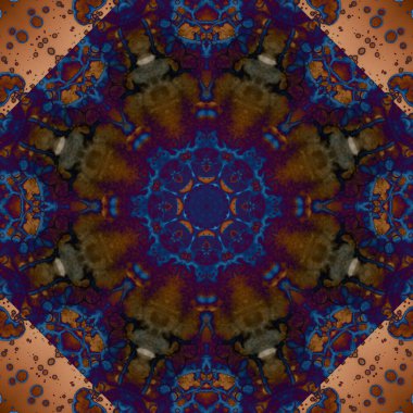 Kusursuz geometrik çiçek deseni. Uzay dokusu. Kaleydoskop