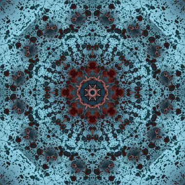 Kusursuz geometrik çiçek deseni. Uzay dokusu. Kaleydoskop