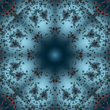 Kusursuz geometrik çiçek deseni. Uzay dokusu. Kaleydoskop