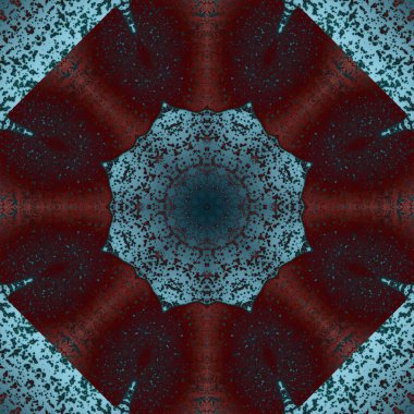 Kusursuz geometrik çiçek deseni. Uzay dokusu. Kaleydoskop