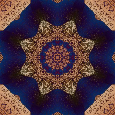 Kusursuz geometrik çiçek deseni. Uzay dokusu. Kaleydoskop