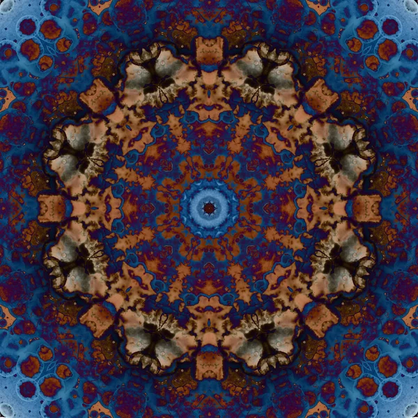 Απρόσκοπτη Μορφή Γεωμετρικών Λουλουδιών Χωρική Υφή Καλειδοσκόπιο — Φωτογραφία Αρχείου