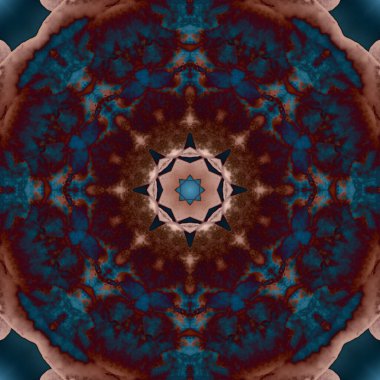 Kusursuz geometrik çiçek deseni. Uzay dokusu. Kaleydoskop