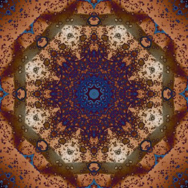 Kusursuz geometrik çiçek deseni. Uzay dokusu. Kaleydoskop