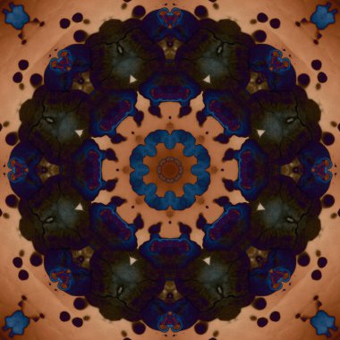 Kusursuz geometrik çiçek deseni. Uzay dokusu. Kaleydoskop