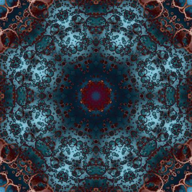 Kusursuz geometrik çiçek deseni. Uzay dokusu. Kaleydoskop