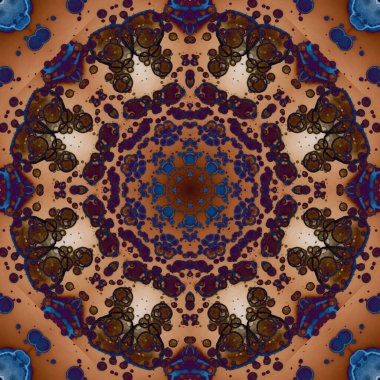 Kusursuz geometrik çiçek deseni. Uzay dokusu. Kaleydoskop