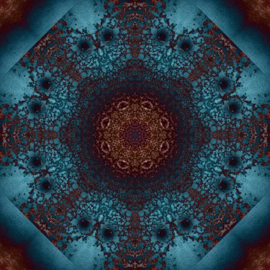 Kusursuz geometrik çiçek deseni. Uzay dokusu. Kaleydoskop