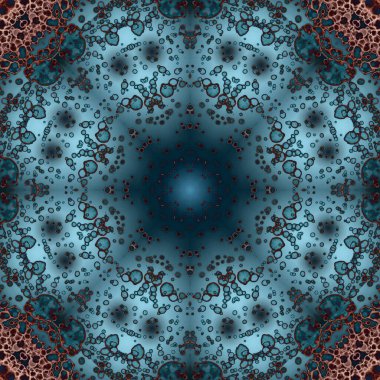 Kusursuz geometrik çiçek deseni. Uzay dokusu. Kaleydoskop