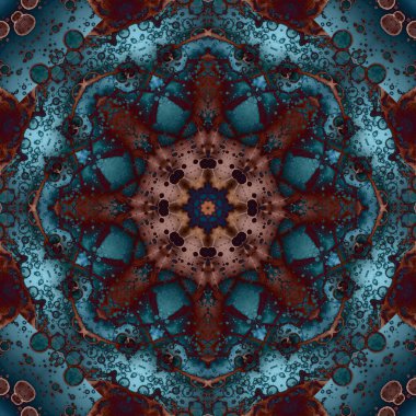 Kusursuz geometrik çiçek deseni. Uzay dokusu. Kaleydoskop