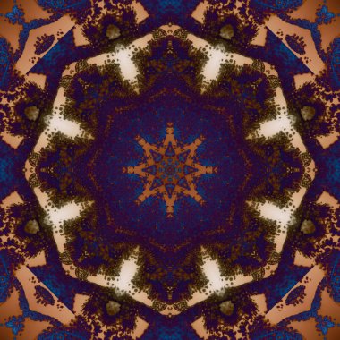 Kusursuz geometrik çiçek deseni. Uzay dokusu. Kaleydoskop