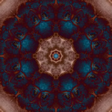 Kusursuz geometrik çiçek deseni. Uzay dokusu. Kaleydoskop