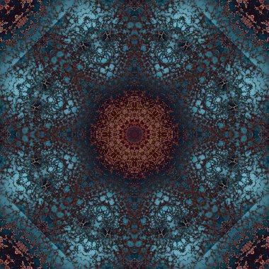 Kusursuz geometrik çiçek deseni. Uzay dokusu. Kaleydoskop