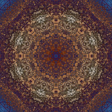 Kusursuz geometrik çiçek deseni. Uzay dokusu. Kaleydoskop