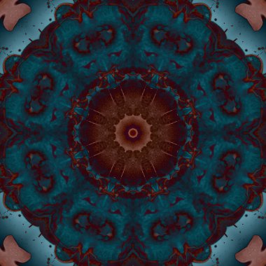 Kusursuz geometrik çiçek deseni. Uzay dokusu. Kaleydoskop