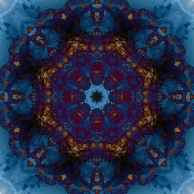 Kusursuz geometrik çiçek deseni. Uzay dokusu. Kaleydoskop