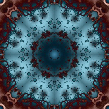 Kusursuz geometrik çiçek deseni. Uzay dokusu. Kaleydoskop