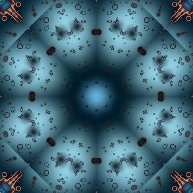 Kusursuz geometrik çiçek deseni. Uzay dokusu. Kaleydoskop