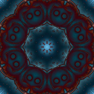 Kusursuz geometrik çiçek deseni. Uzay dokusu. Kaleydoskop