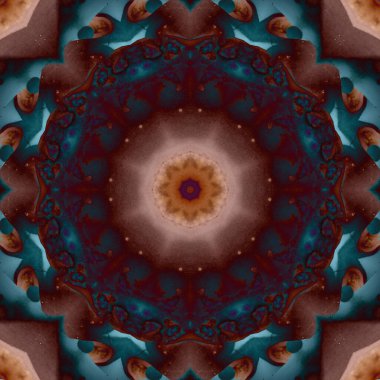 Kusursuz geometrik çiçek deseni. Uzay dokusu. Kaleydoskop