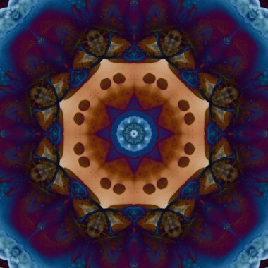 Kusursuz geometrik çiçek deseni. Uzay dokusu. Kaleydoskop