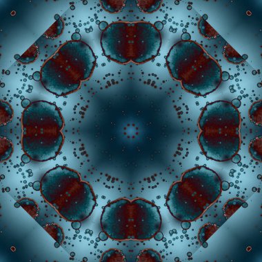 Kusursuz geometrik çiçek deseni. Uzay dokusu. Kaleydoskop