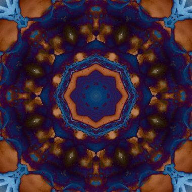 Kusursuz geometrik çiçek deseni. Uzay dokusu. Kaleydoskop